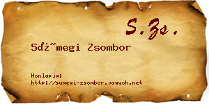 Sümegi Zsombor névjegykártya