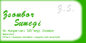 zsombor sumegi business card